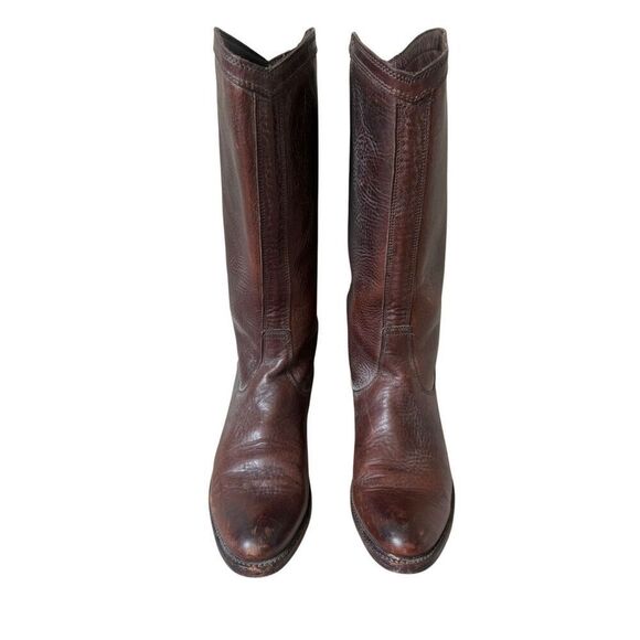 Frye Rider Pull On Leather Boots size 7.5 Brown - Picture 2 of 11